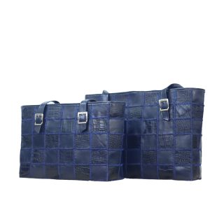 کیف چرم طبیعی مدل تیکه دوزی