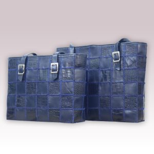 کیف چرم طبیعی مدل تیکه دوزی