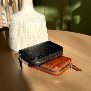 جاکارتی چرم طبیعی مدل اکاردئونی